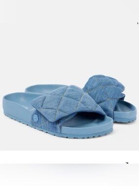 Birkenstock 1774 Sylt Quilted Faded Denim